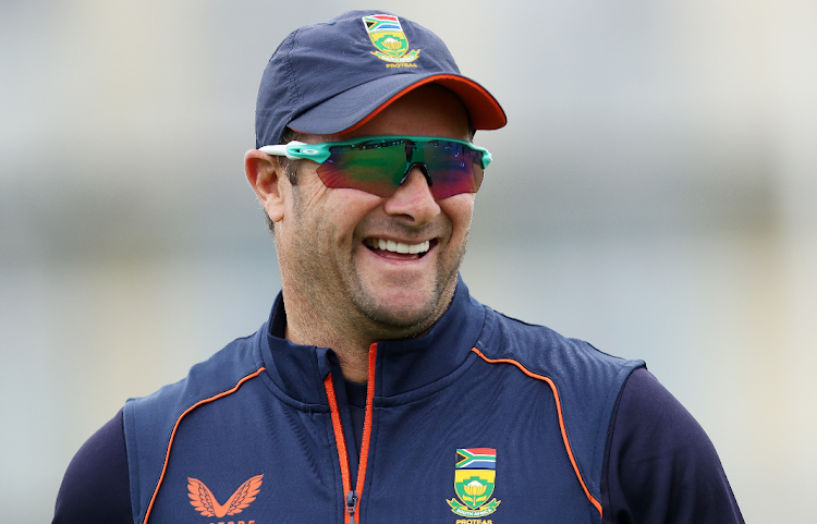 Proteas coach Mark Boucher during the nets session at the Bristol County Ground on July 26 2022.