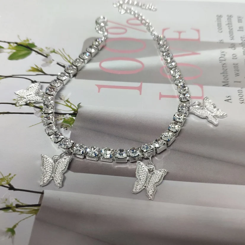Micro-ingezette Diamanten Vlinder Armband