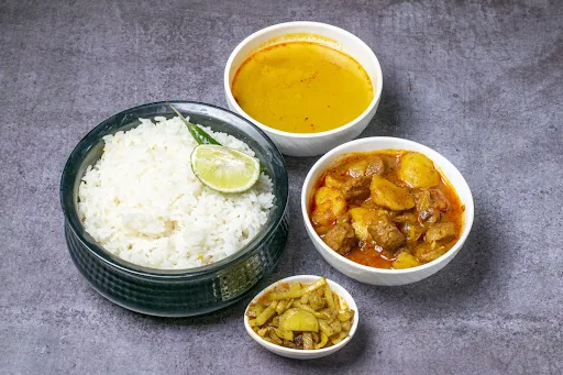 Soyabean Curry With Rice