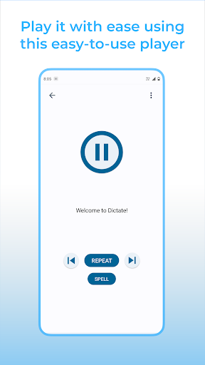 Screenshot Dictate - Listen and Write