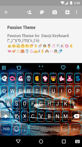 Emoji Keyboard Theme-Passion