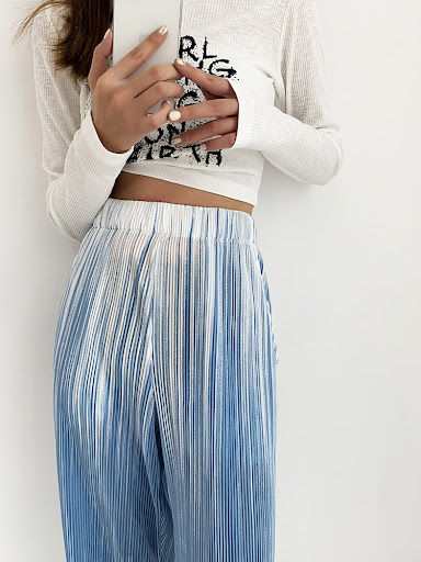 Title 3, Womens Gradient Drape Wide Leg Pants Thin for ...