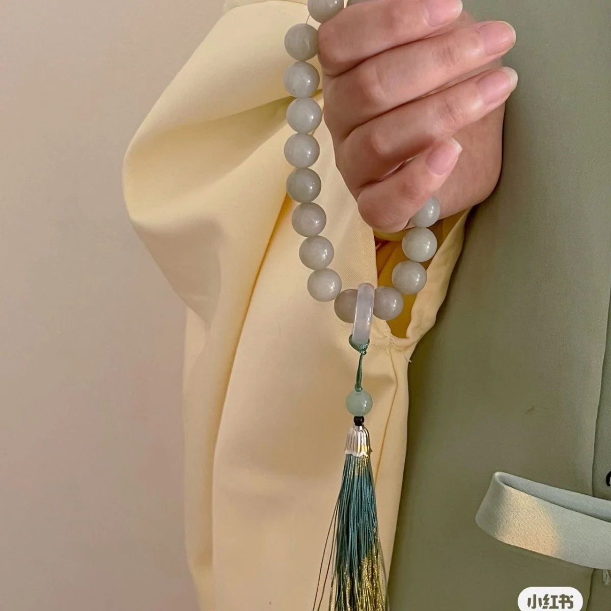 Title 3, Vintage Tassel Buddha Beads Handheld Armband, H...