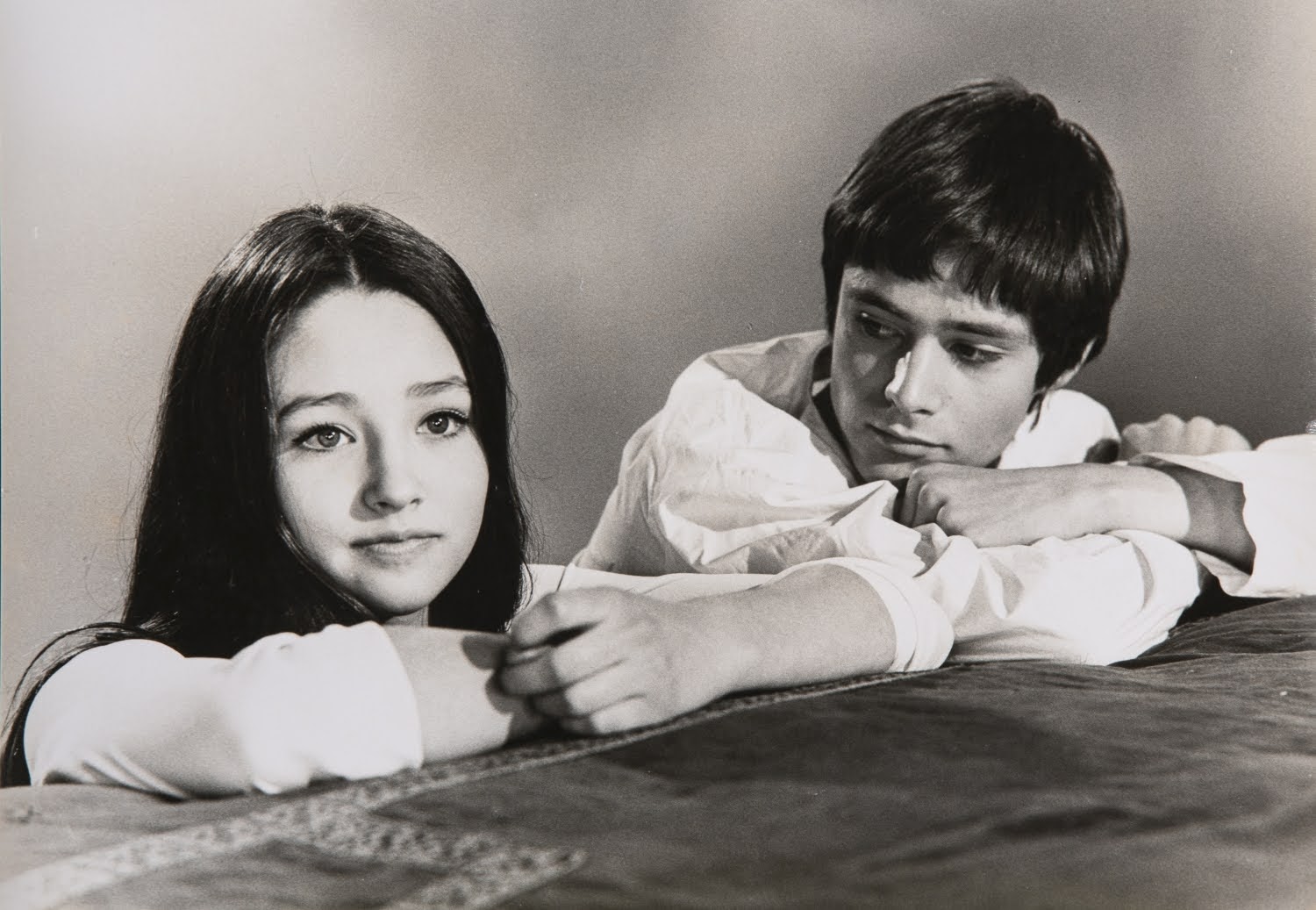 Romeo and Juliet (Franco Zeffirelli, 1968), the protagonists Olivia Hussey and Leonard Whiting