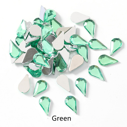 Title 8, Water Drop Acrylic Flat Bottom Rhinestone DIY N...