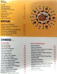 Vasudev Adiga's, SB Towers menu 4