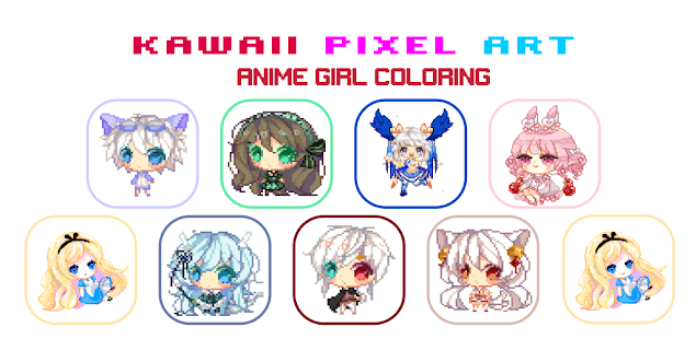 kawaii Anime & Manga - Color by Number for Android - Download