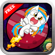 Little Rocket Pony Space  Icon