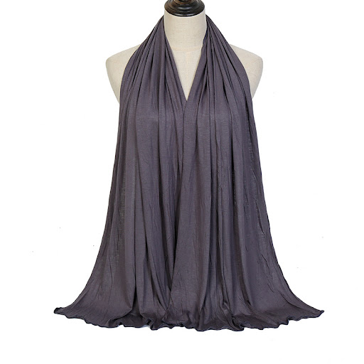 Title 9, Cotton Womens Knitted Long Muslim Shawl Plain ...