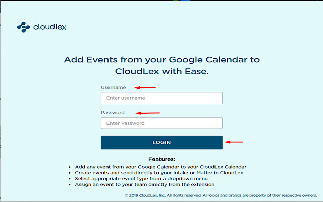 CloudLex Calendar