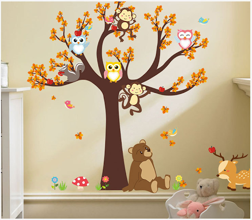 Title 4, Cute Forest Bedroom Living Room Childrens Room...