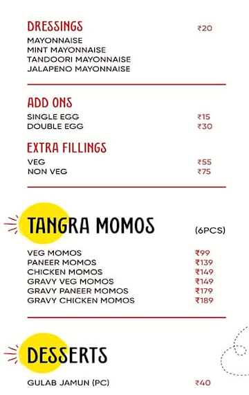 34 Chowringhee Lane menu 