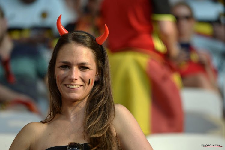 Les supportrices belges font le show