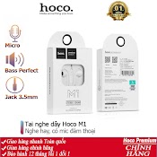 Mẫu Mớitai Nghe Âm Thanh Hay Dây Hoco M1 Jack 3.5 Mm Cho Iptablet Táo Samsung Huawei Xiaomi Oppo