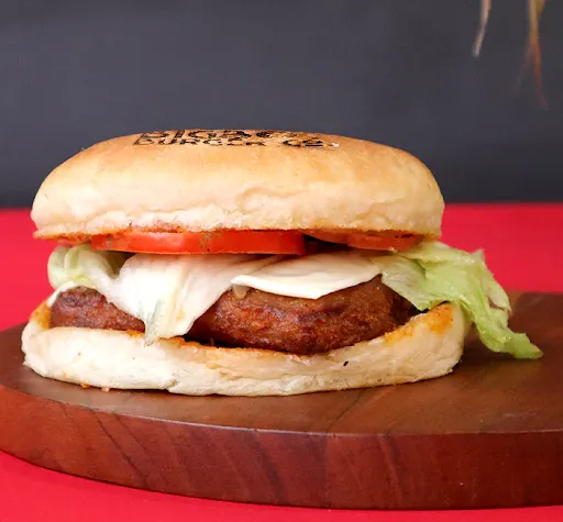 Cheesy Fried Cottage Cheese Burger