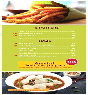 Sagar Ratna menu 