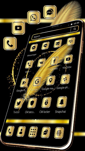 Luxury Gold Feather 2020 Theme