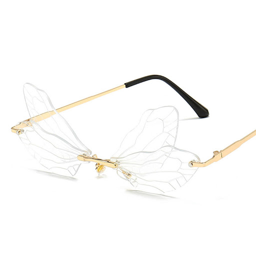 Title 7, Sunglasses Fashion Dragonfly Wings Frameless