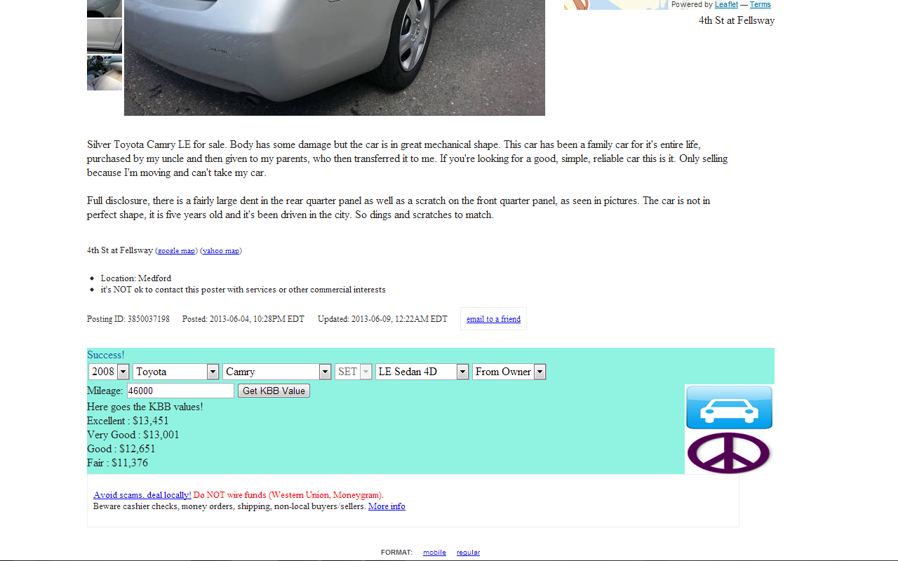 Craigslist Car Search Refiner Preview image 3