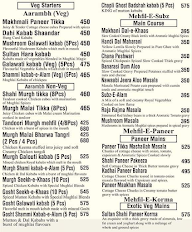 Dawat-E-Sultan menu 1