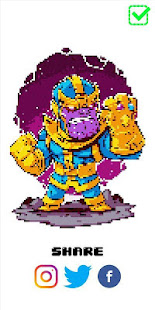 Superhero Pixel Color by Number(圖5)-速報App