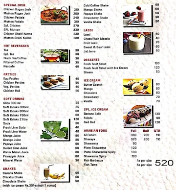 Cafe Mutto menu 