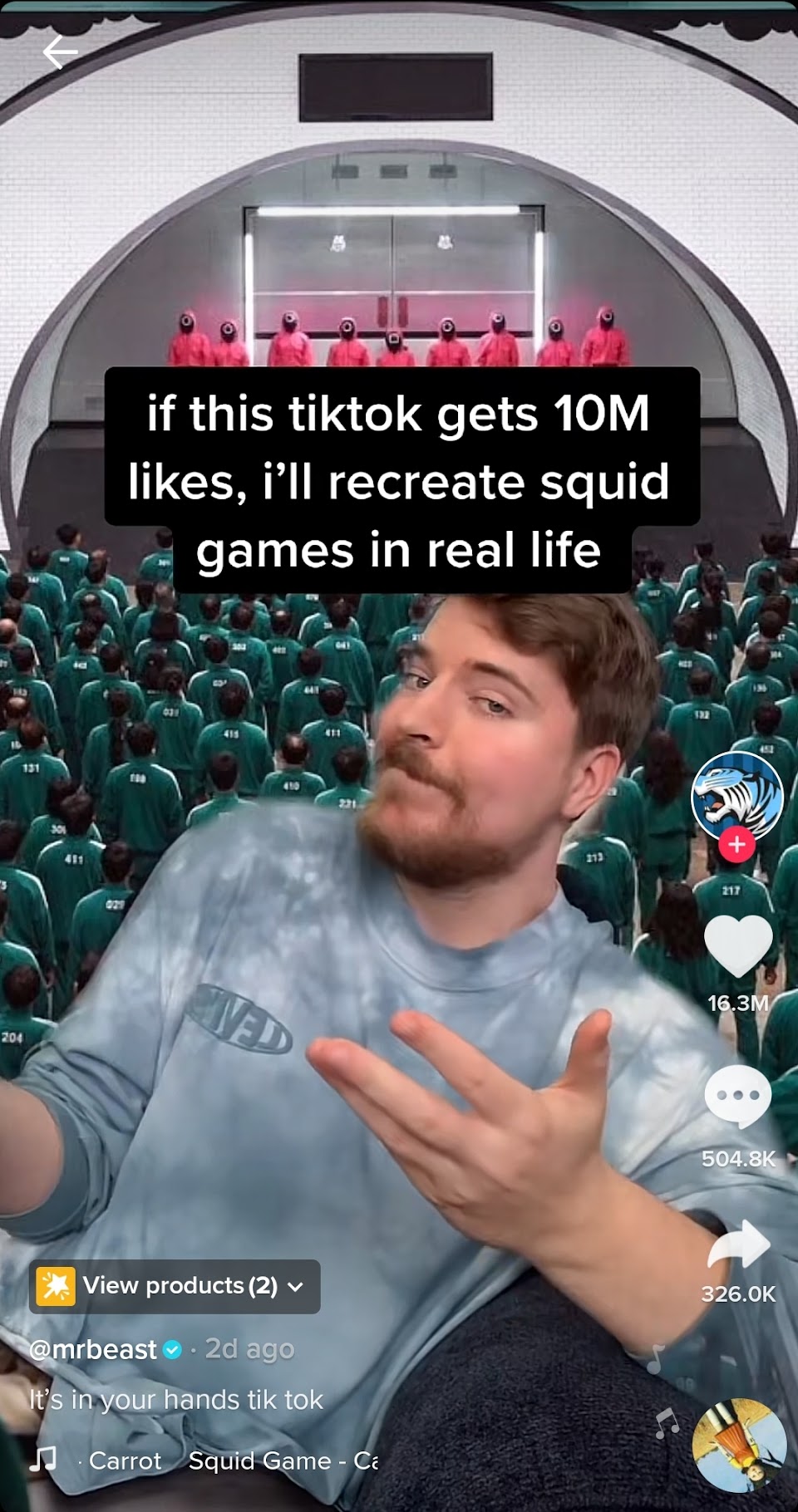 MrBeast Squid Game Video Coming : r/memes