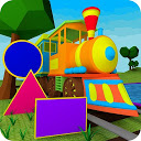 ダウンロード Learn Shapes - 3D Train Game For Kids &am をインストールする 最新 APK ダウンローダ