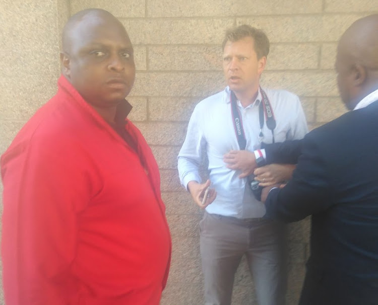 EFF Deputy President Floyd Shivambu roughed up journalist Adrian de Kock in the parliamentary precinct.