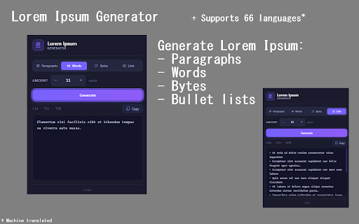 Lorem Ipsum Generator screenshot 2