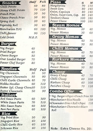 Food corner menu 1