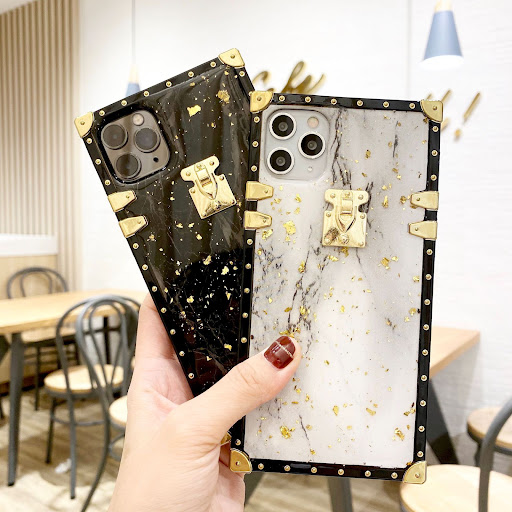 Title 6, Apple compatible Marbled Gold Foil Epoxy Phone ...