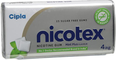 Nicogum 4 Nicotine Gum Sugar Free Fresh Mint Chewing Gums 10's