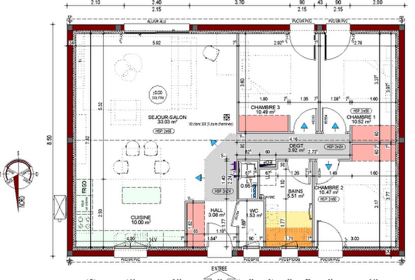  Vente Terrain + Maison - Terrain : 445m² - Maison : 89m² à Tosse (40230) 