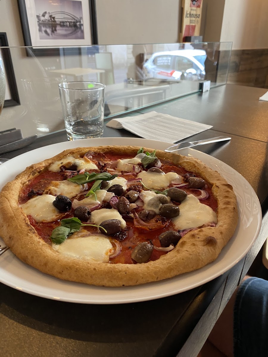 Gluten-Free Pizza at New Bridge Sprizza Pizza & Panuozzi