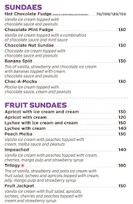 Corner House Ice Cream menu 3