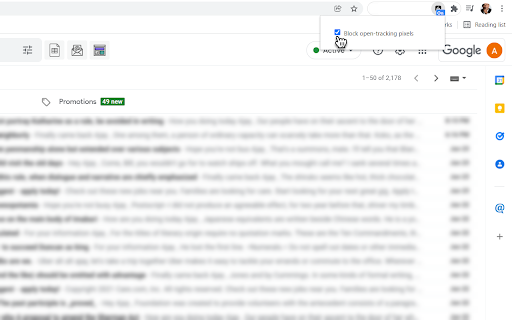 Tracker Blocker: Stop trackers in emails