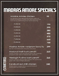 Madras Amore menu 3