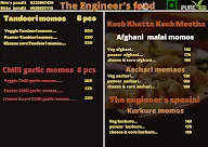 The Engineer's Food menu 2