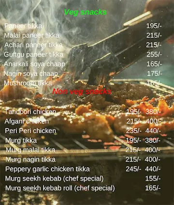 Tandoori Terminal menu 