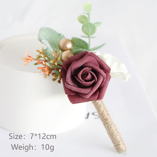 Title 13, Wedding Bridegroom Bride Corsage Simulation PE ...