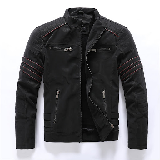Title 6, Mens autumn and winter frosted leather jacket,...