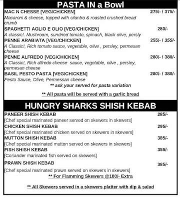 Hungry Shark Cafe & Dine-In menu 