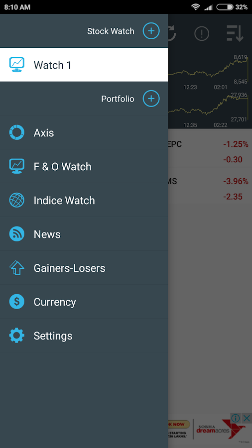 bse nse stock markets live android