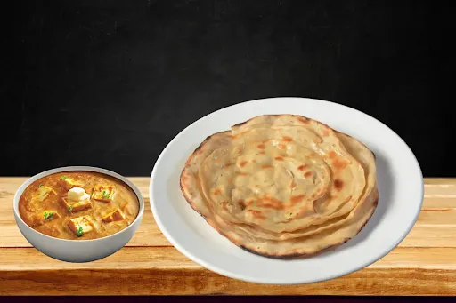 Paneer Do Pyaza Paratha With 2 Laccha Paratha Tawa Mini Meal