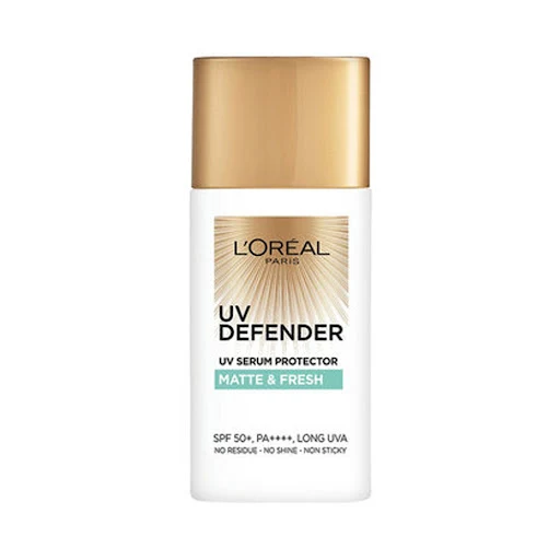 Kem Chống Nắng L'Oreal Mịn Nhẹ Kiềm Dầu Thoáng Mịn Da 50ml- UV Defender Matte & Fresh SPF 50+ PA ++++