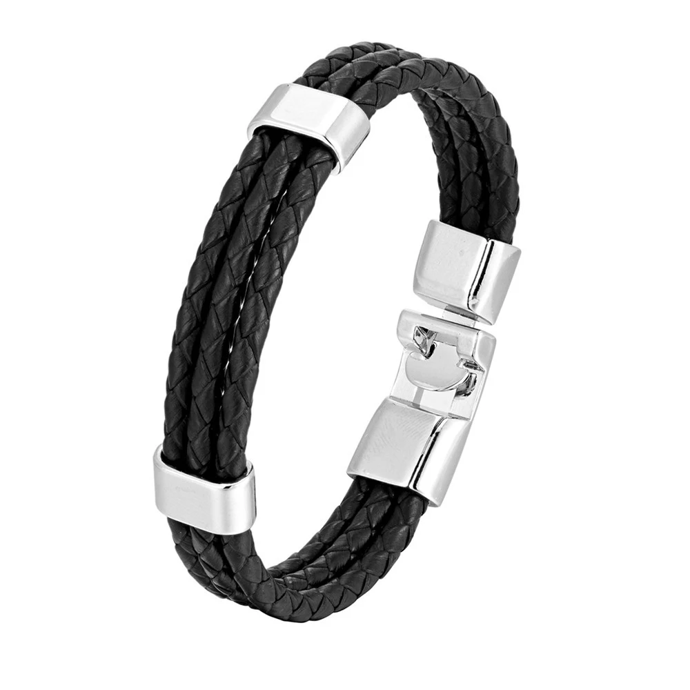 Title 8, Bracelet Tressé en Cuir pour Homme, Ornement Po...