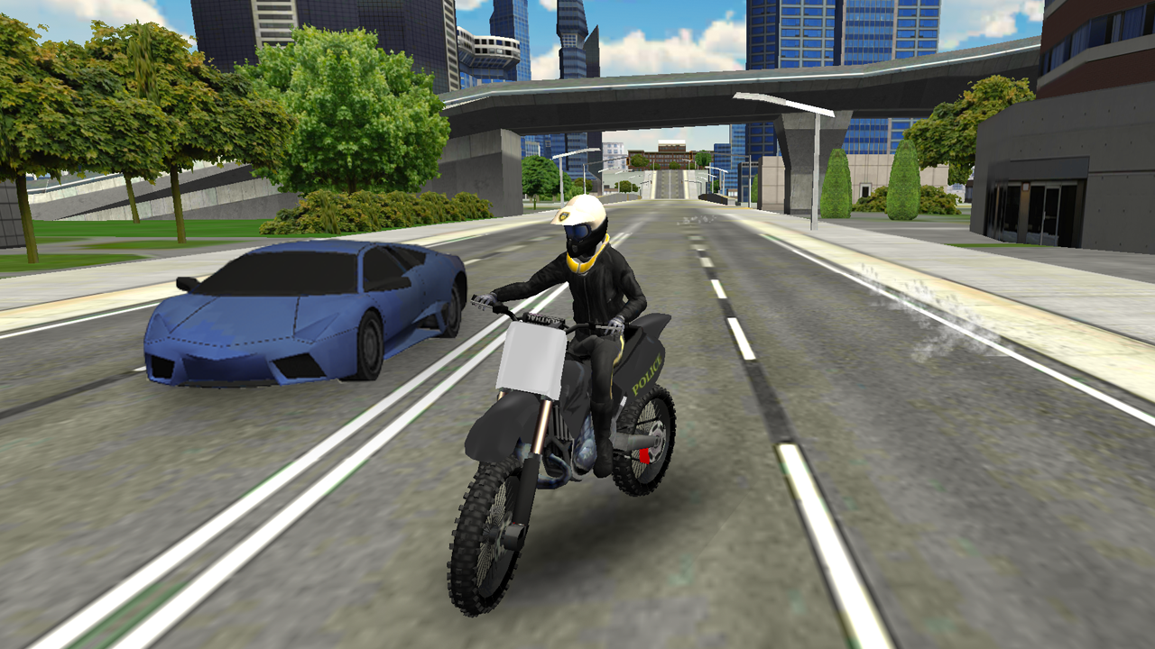   Police Bike City Simulator- 스크린샷 
