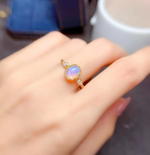 Title 2, Womens S925 Silver Inlaid Natural Opal Necklac...