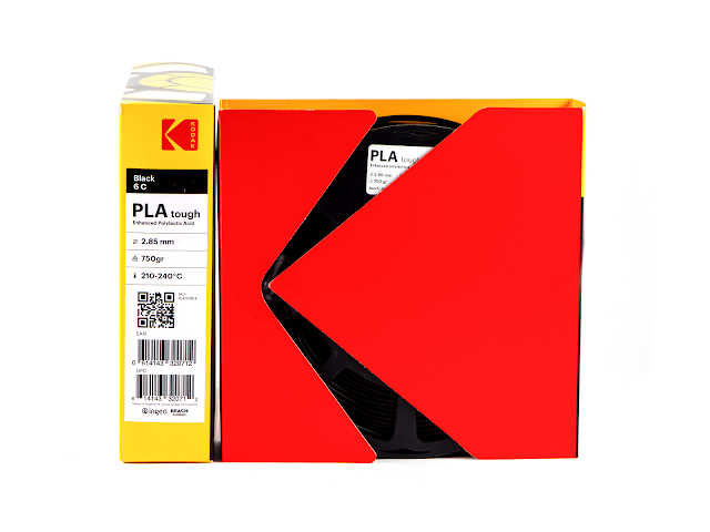 Kodak Black PLA Tough Filament - 1.75mm (0.75kg)